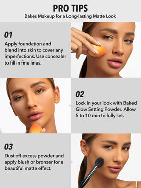 SHEGLAM macro of powder grains showing pore-blurring benefit