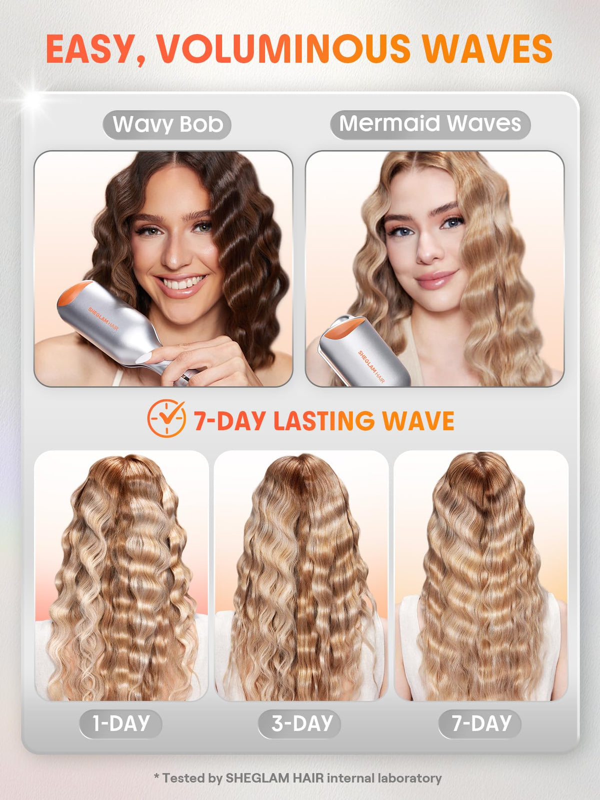 SHEGLAM product packaging with manual displaying accessories and user instructions