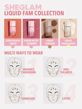 SHEGLAM blush beside a coin to show compact size and travel-friendly benefit