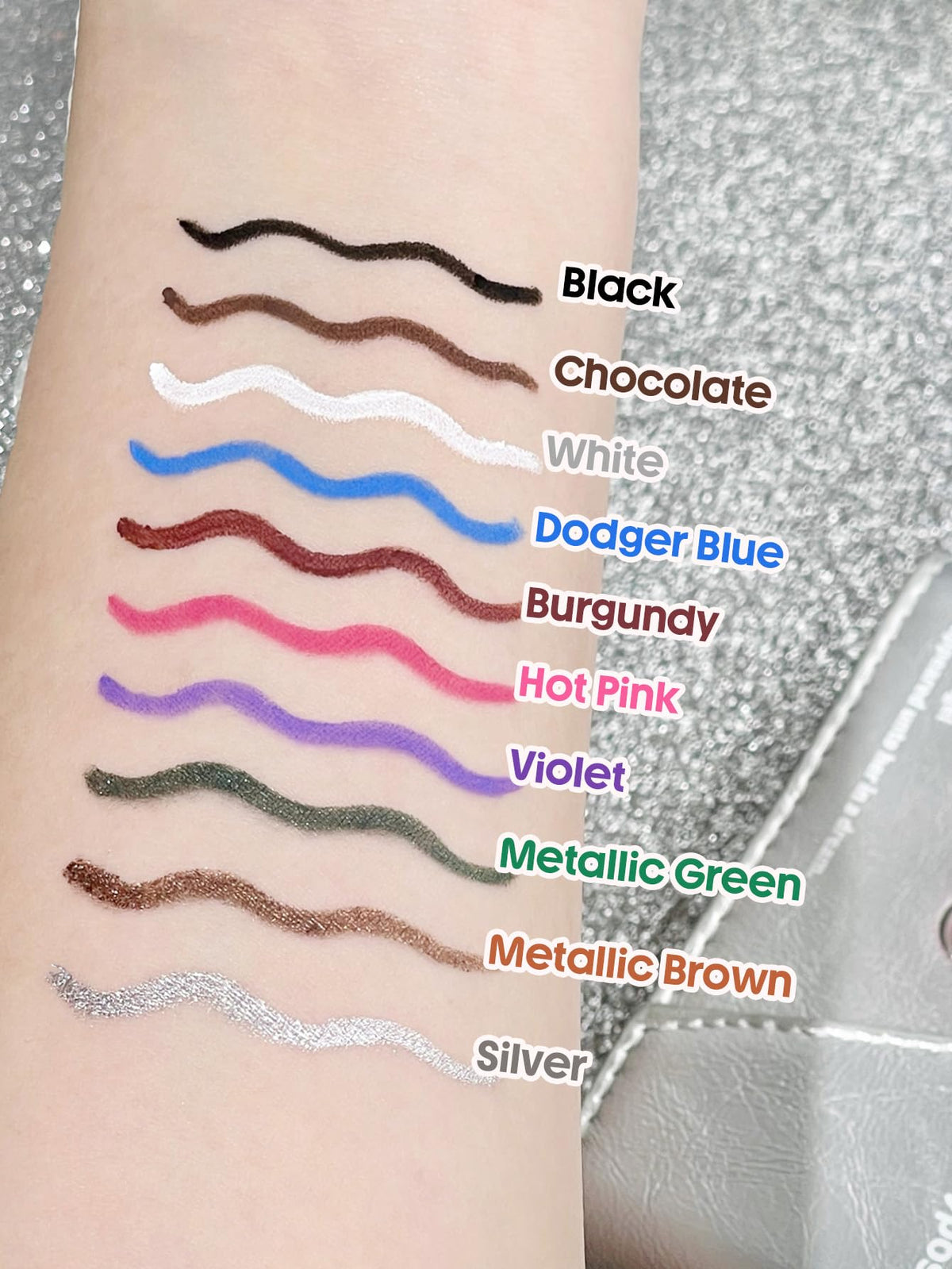 SHEGLAM Boldline held in hand for scale demonstrating compact size and control