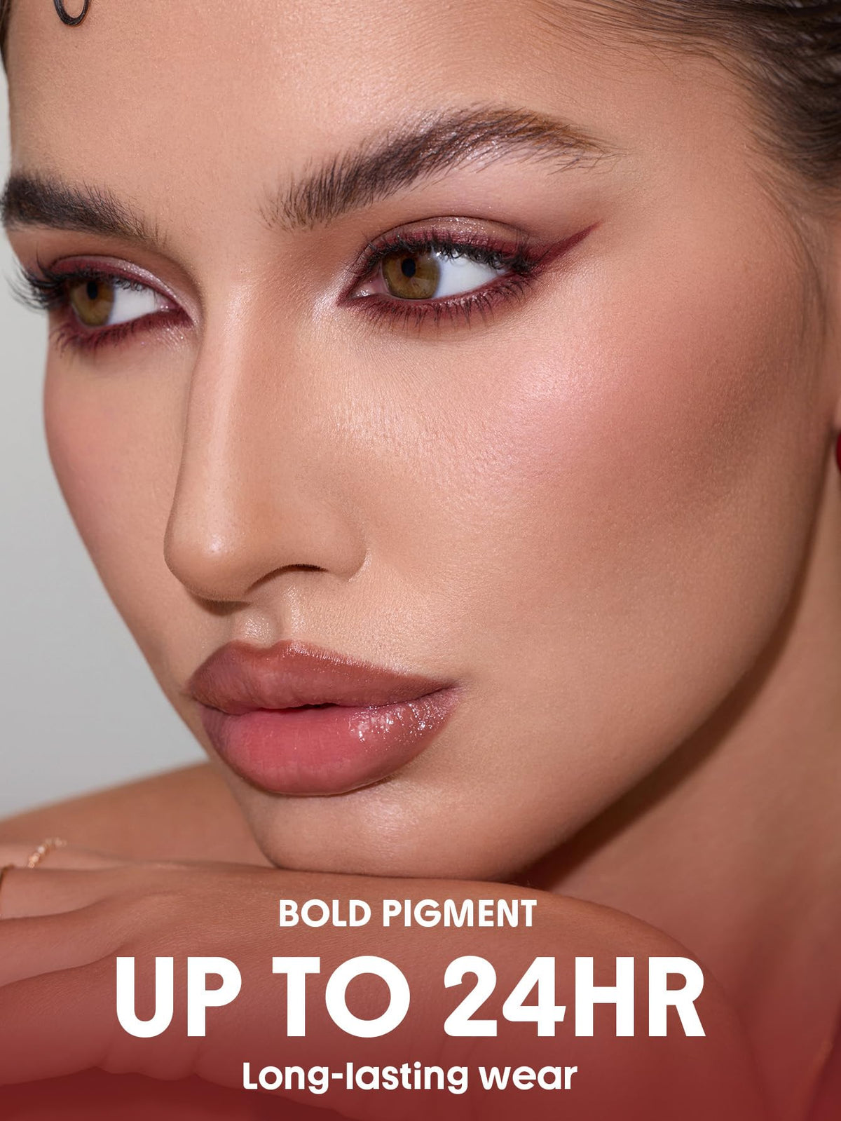 SHEGLAM Boldline swatch on skin showing creamy pigment payoff and blendability