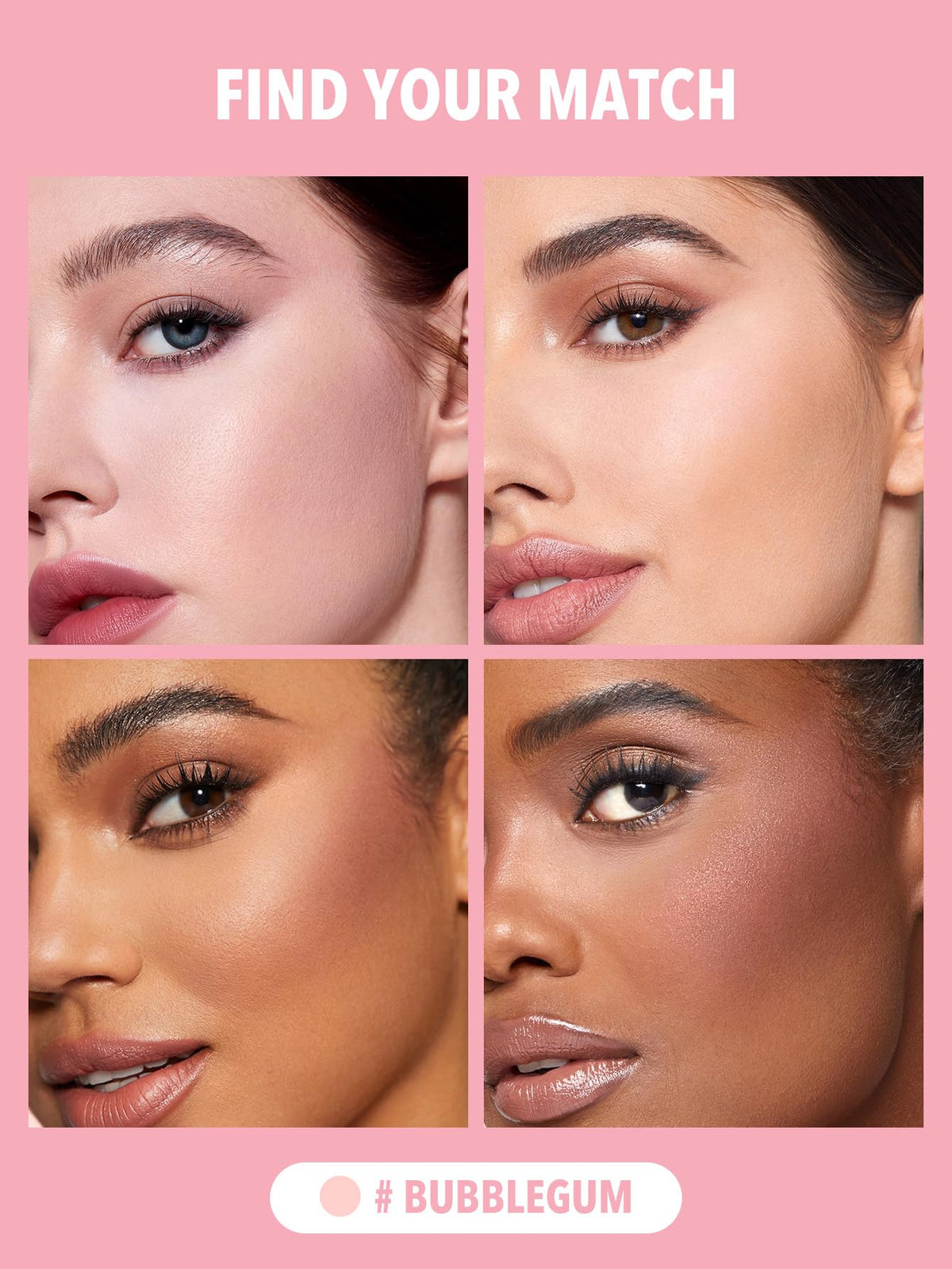 SHEGLAM close-up of lower compartment grain showing oil-controlling face powder texture