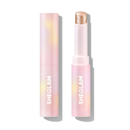SHEGLAM Champagne Gleam front view of stick showing sleek packaging and quick application