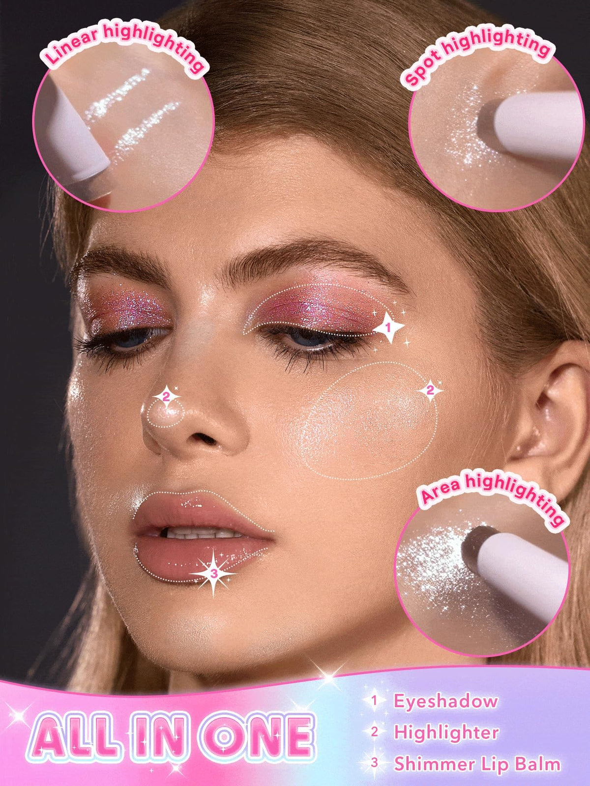 SHEGLAM Champagne Gleam close-up of jelly tip texture delivering smooth shimmer