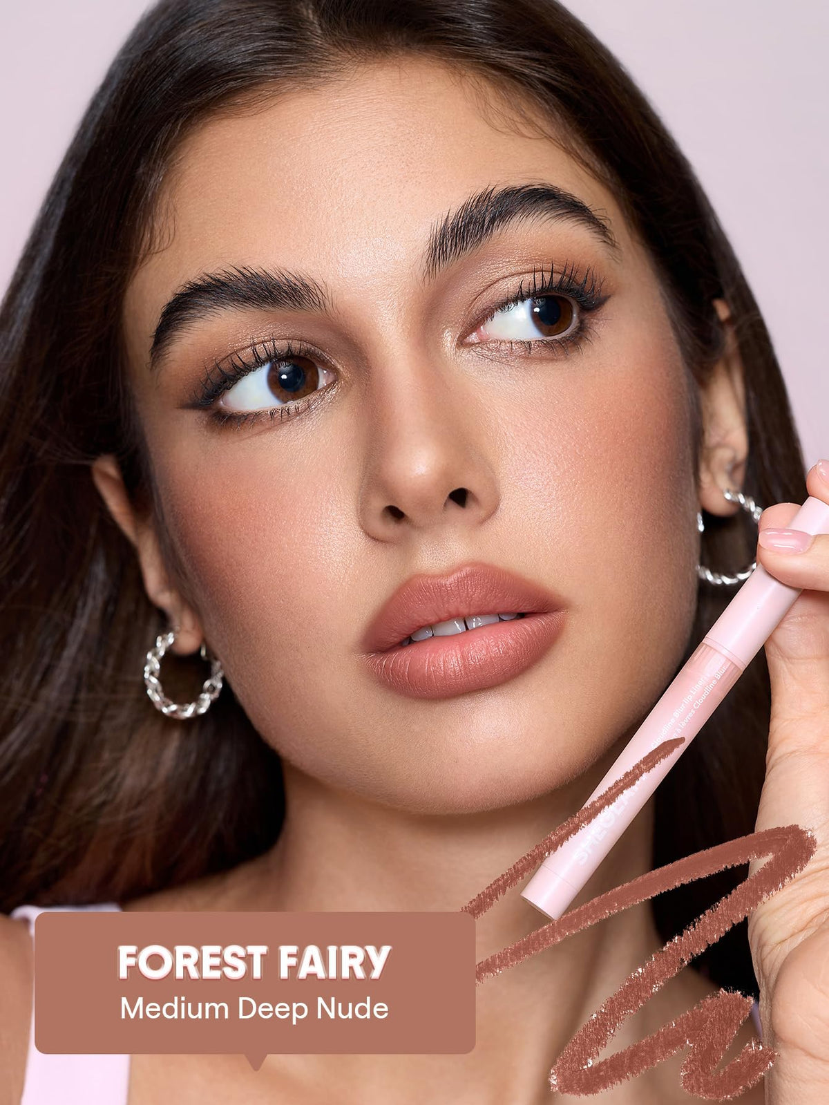 SHEGLAM Cloudline swatches on arm show true Forest Fairy color payoff