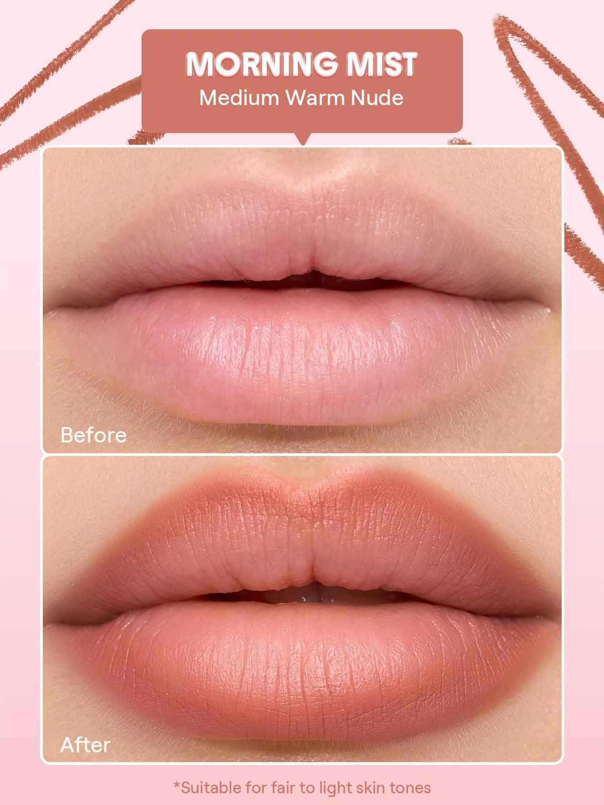 SHEGLAM Cloudline pencil tip close-up revealing creamy texture and precise application benefit