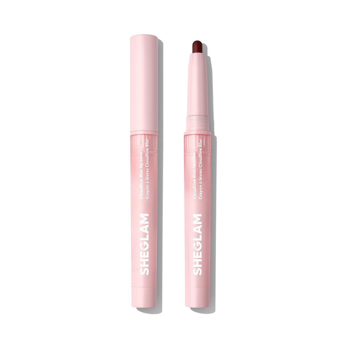 SHEGLAM Cloudline Blur front view showing slim pencil and shade for easy application