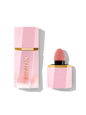 SHEGLAM front packaging showing compact waterproof liquid blush benefits