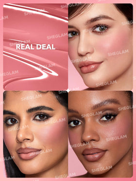 SHEGLAM blush inside handbag showing portability and quick touch-up benefit