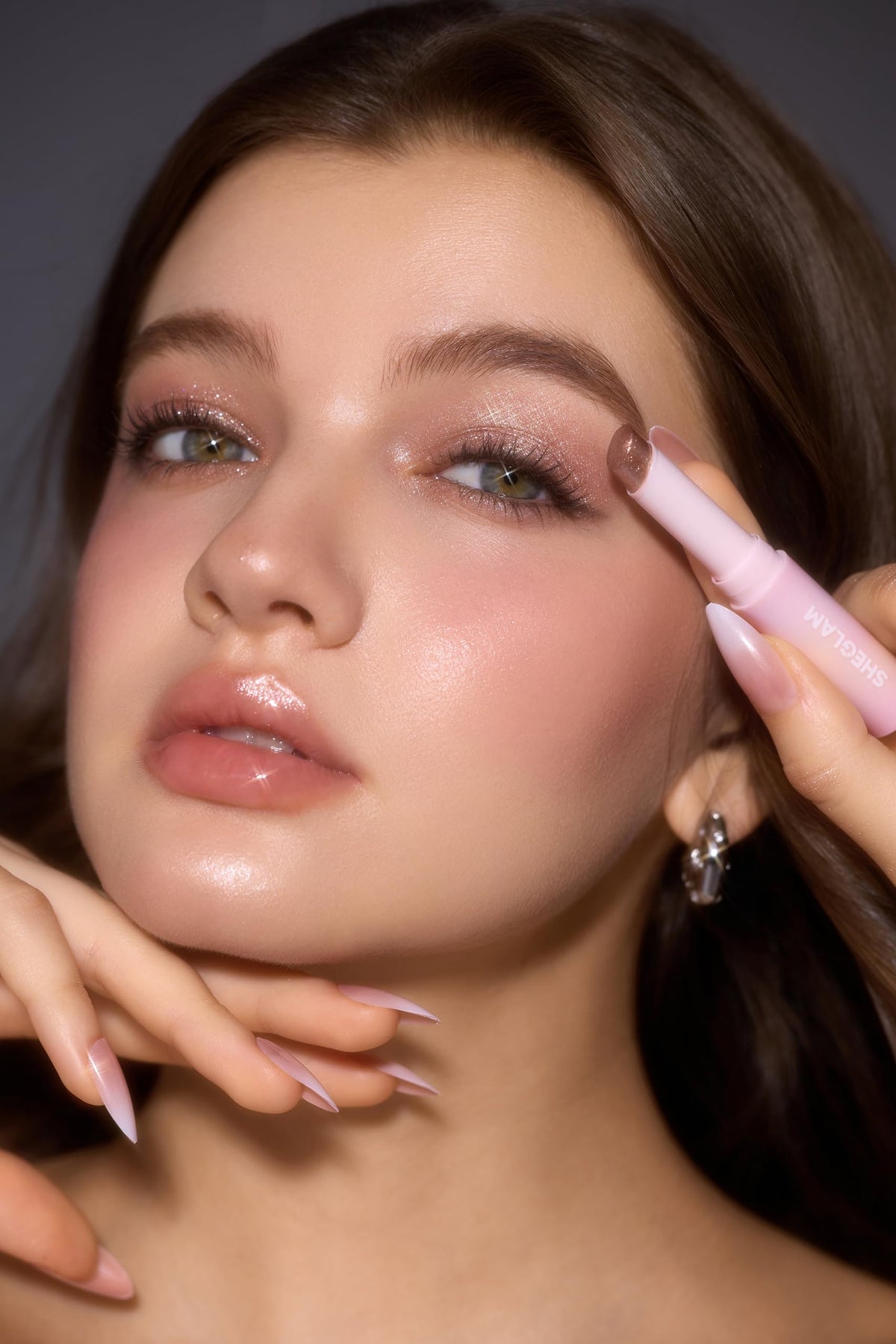 SHEGLAM stick inside makeup bag lifestyle shot showing portable everyday glam benefit