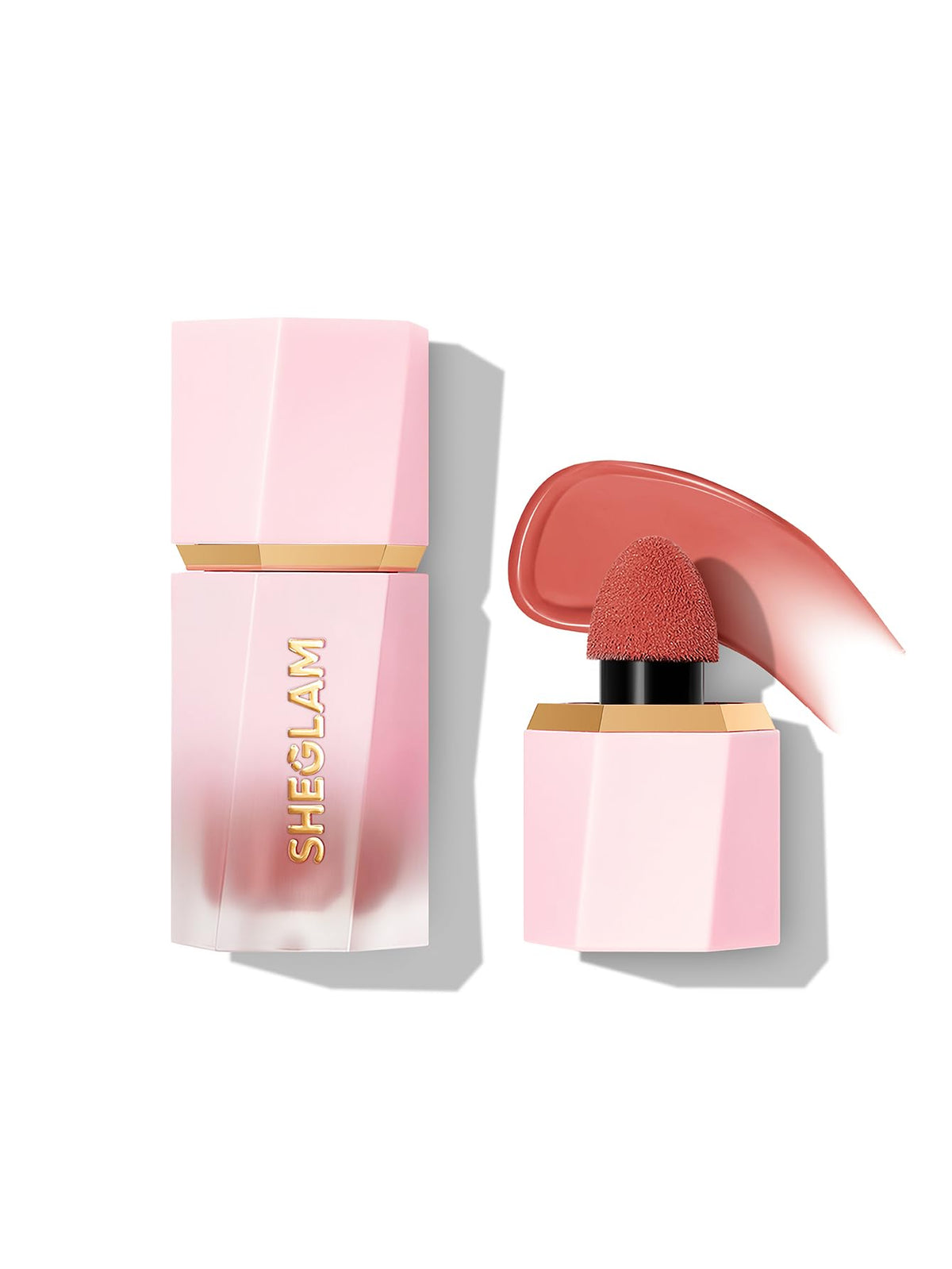 SHEGLAM Devoted front packaging showing compact matte blush