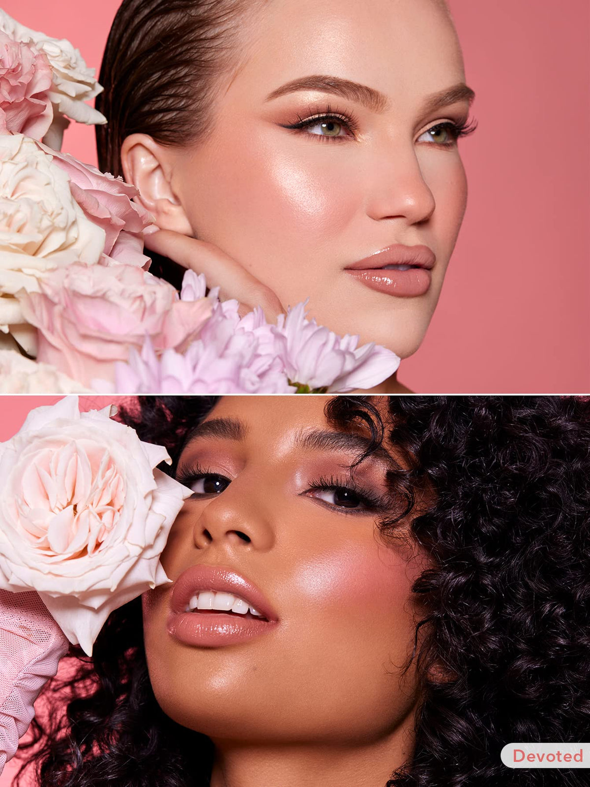 SHEGLAM Devoted in a makeup bag ready for on-the-go touch-ups