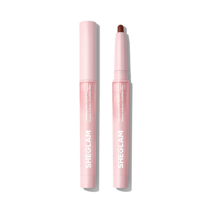 SHEGLAM front packaging showing Ember Cloud liner and benefit of clear branding