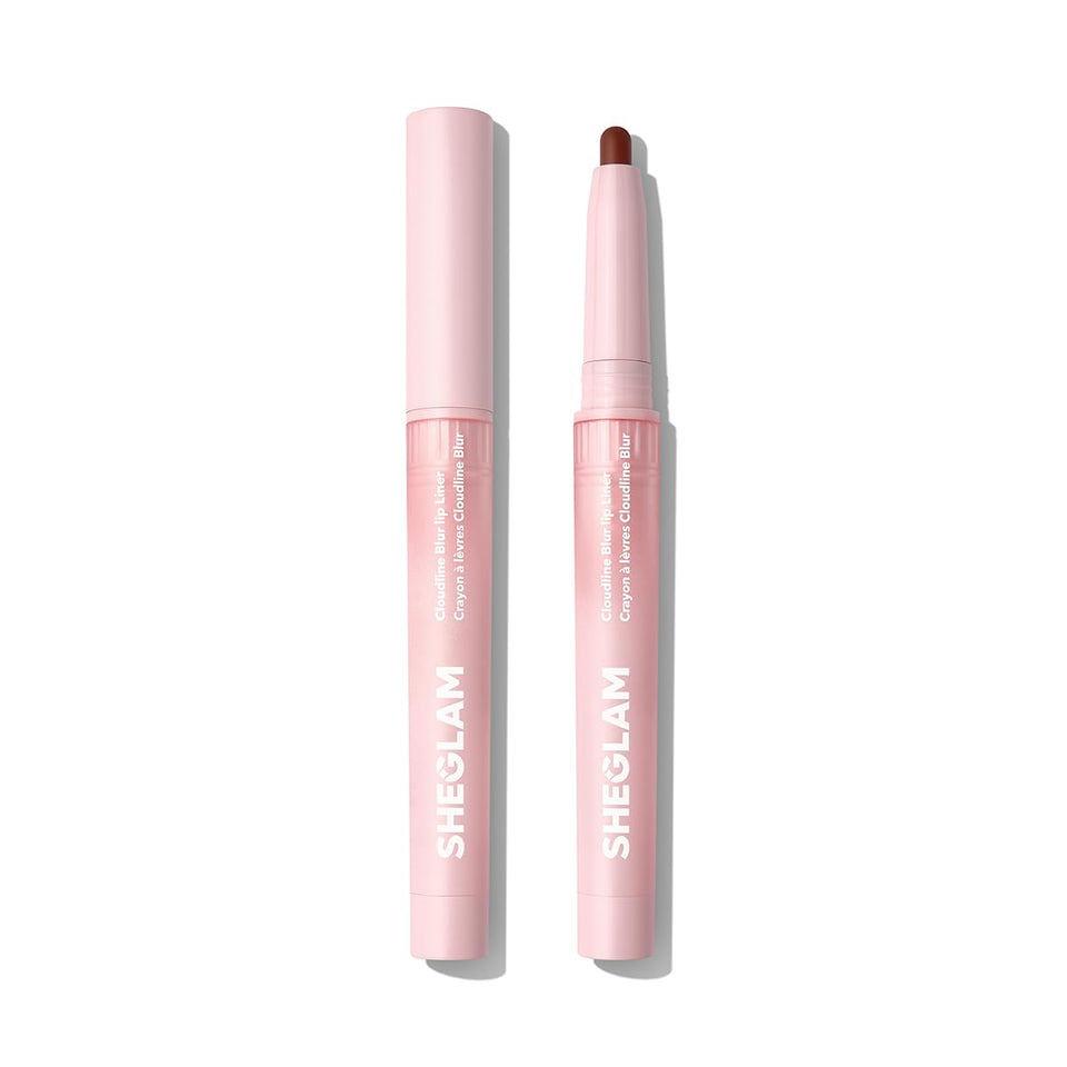 SHEGLAM front packaging showing Ember Cloud liner and benefit of clear branding