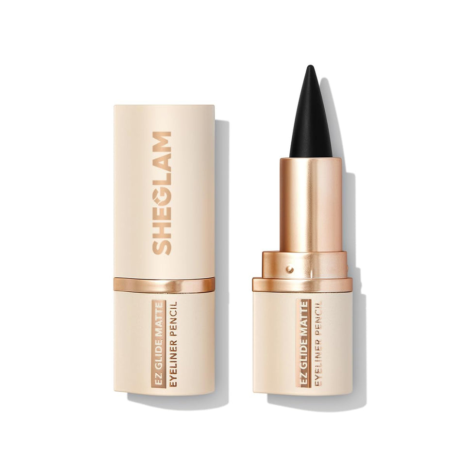 SHEGLAM front packaging showing pencil and cap, clear product identity and convenience