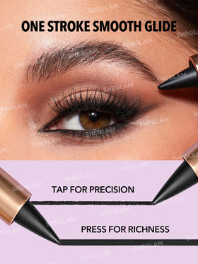 SHEGLAM closeup of ultra-fine tip, precise control for detailed eyeliner work