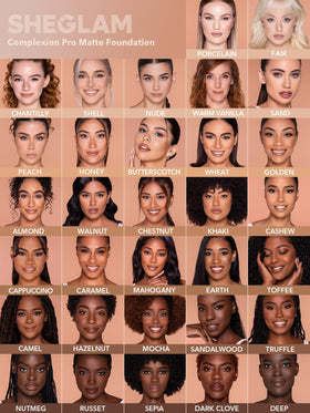 SHEGLAM foundation on dressing table in lifestyle scene for everyday-wear appeal