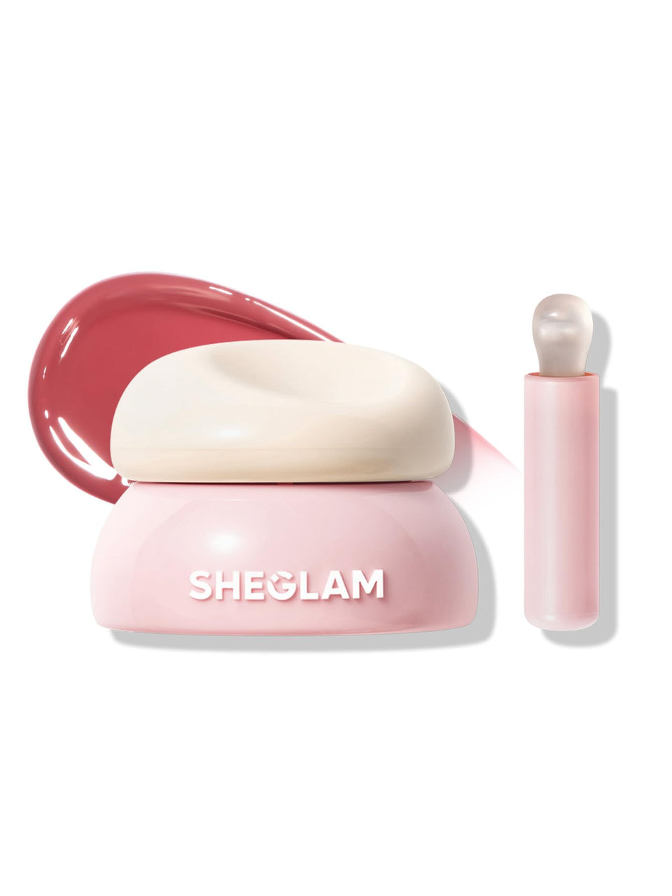 SHEGLAM front packaging showing guava glow and compact glossy tube benefit