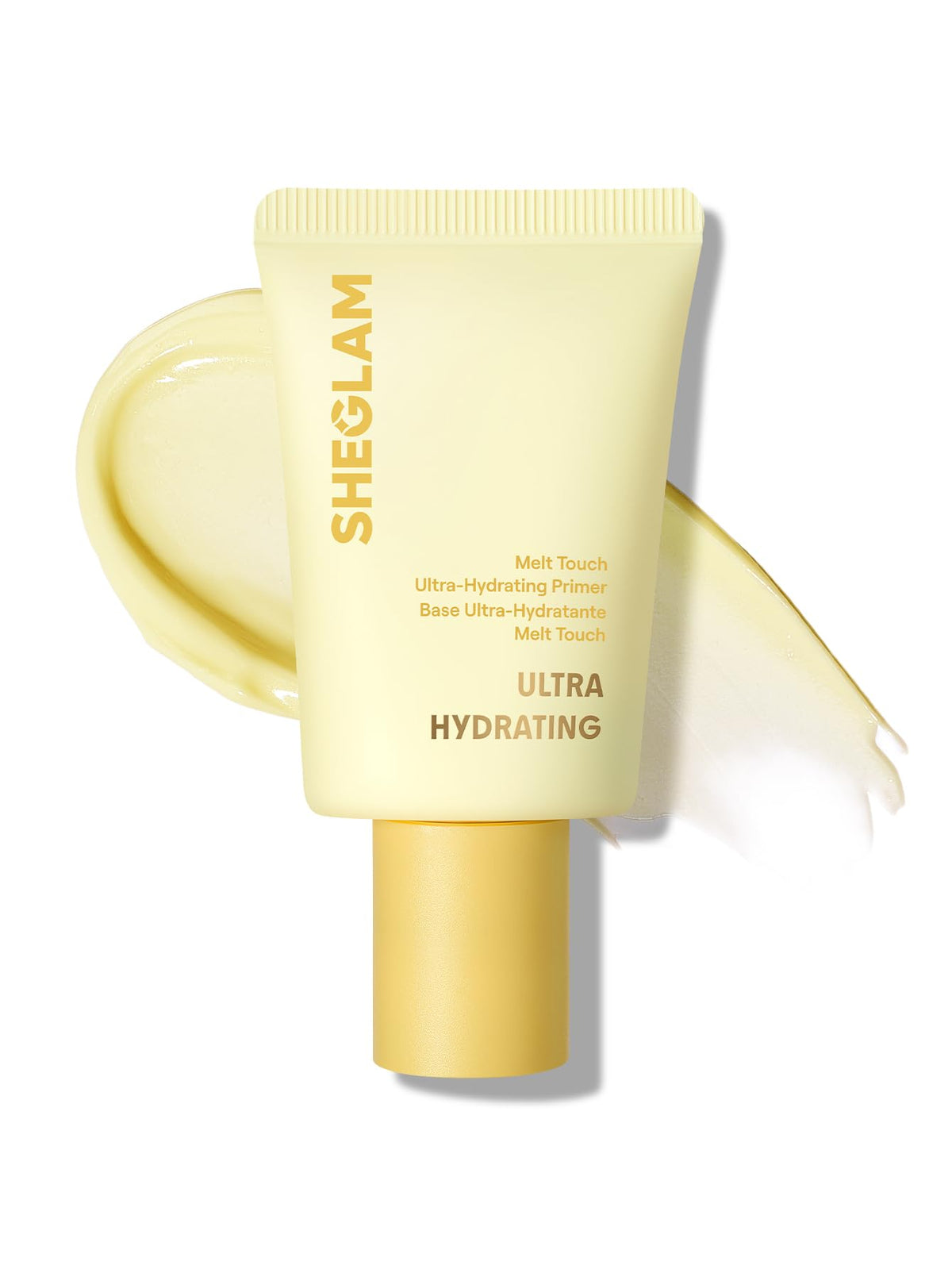 SHEGLAM front packaging showing sleek primer tube and glow benefits