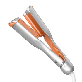 Sheglam deep waver front view showing compact two-barrel design for precise waves