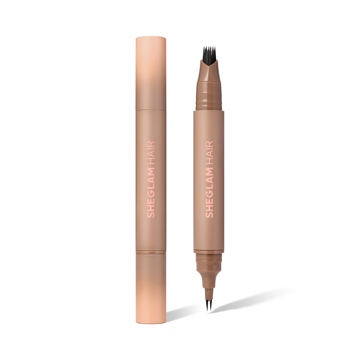 SHEGLAM HAIR pen front view showing compact design and ebony shade benefit