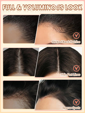 SHEGLAM HAIR packaging label highlighting plant-powered formula and benefits