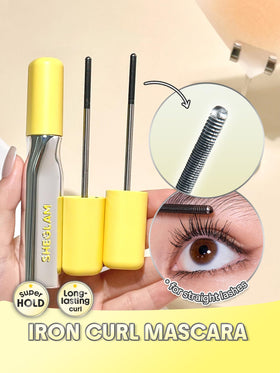 SHEGLAM Lashlighter before and after lashes demonstrating lifted length benefit