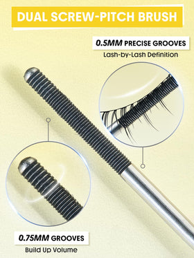 SHEGLAM Lashlighter open tube detail showing wand and formula readiness benefit