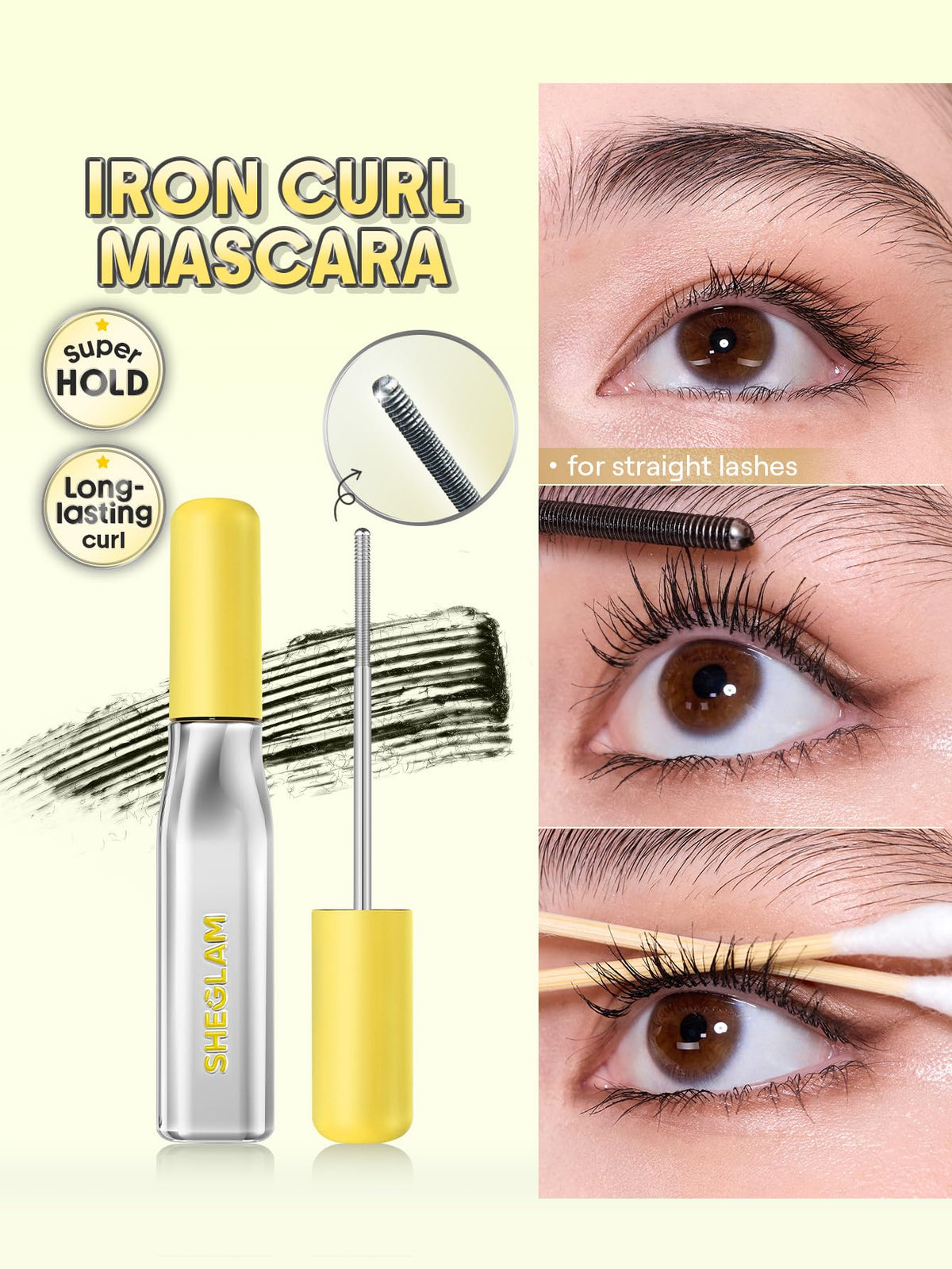 SHEGLAM Lashlighter formula texture swirl highlighting fiber-enhanced length benefit