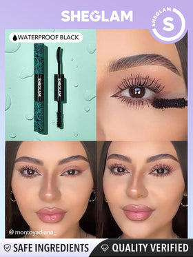 SHEGLAM curved lengthening brush close-up detailing bristles for separated lashes