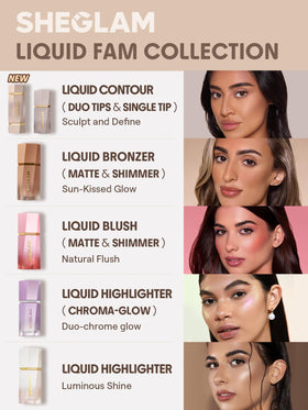 SHEGLAM contour duo inside a makeup bag showing convenient on-the-go use