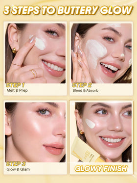SHEGLAM primer staged on vanity with brushes, ready-for-makeup benefit