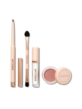 SHEGLAM front packaging showing kit components and benefit of complete set