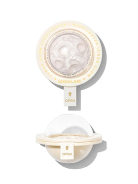 SHEGLAM front compact showing sleek UFO shape and easy portability