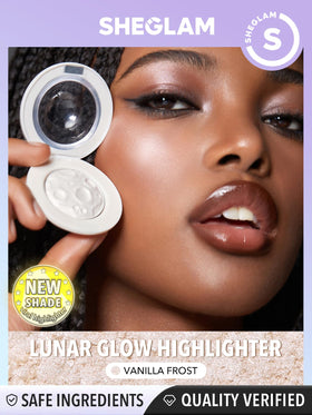 SHEGLAM swatch on skin demonstrating Vanilla Frost luminous payoff