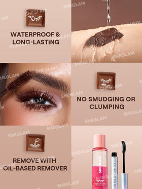 SHEGLAM mascara Macchiato swatch stroke showing rich pigment