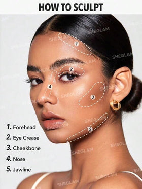 SHEGLAM use on nose sides to subtly define and refine profile