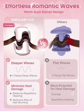 SHEGLAM heart-shaped clip detail included for neat sectioning