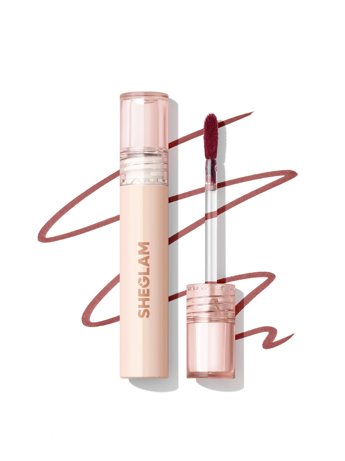SHEGLAM front packaging showing Pinky Promise nude tint, easy identification and appeal