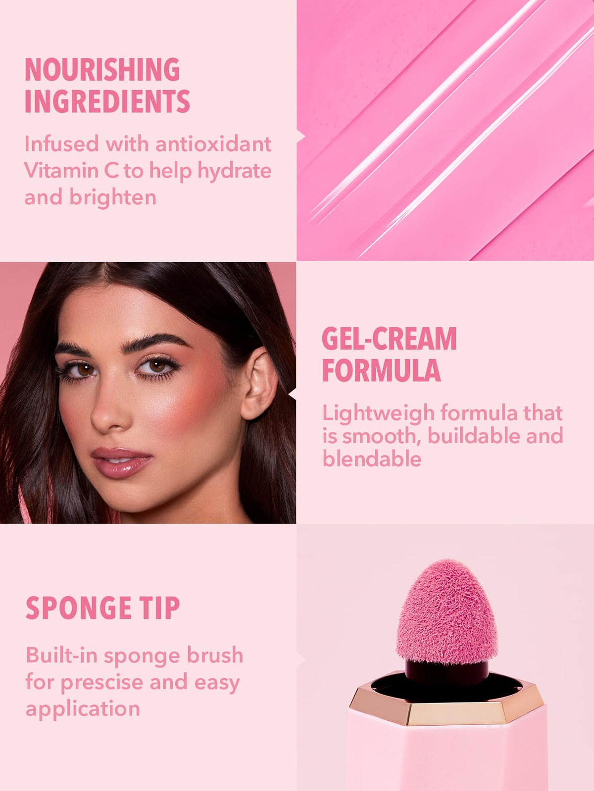 SHEGLAM tube inside makeup bag suggesting portability and on-the-go touch-ups