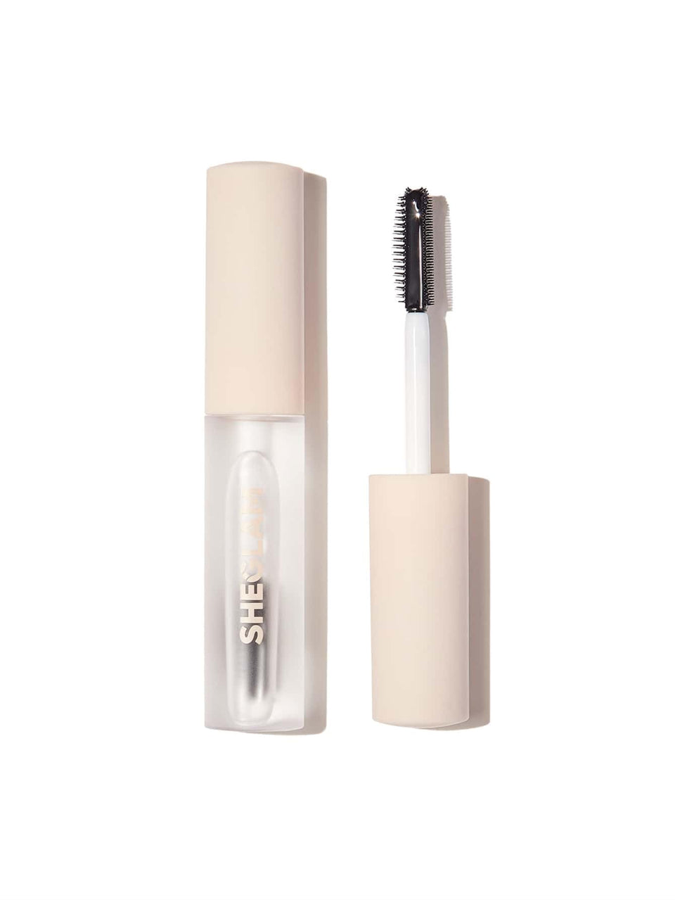 SHEGLAM front packaging clear brow gel shows bottle and label with confident branding