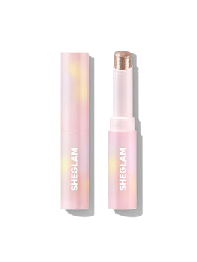 SHEGLAM Starlit Silver front packaging showing stick and cap, easy glide benefit
