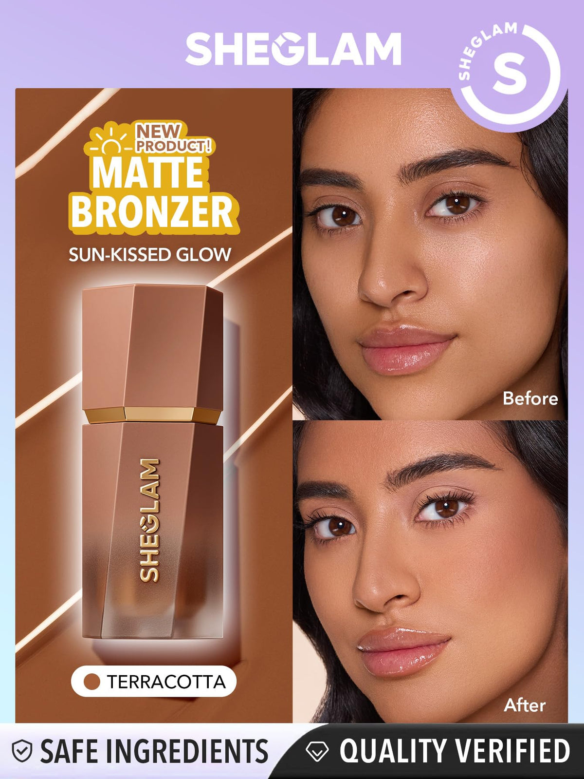 SHEGLAM sponge-tip applicator close-up for easy targeted application