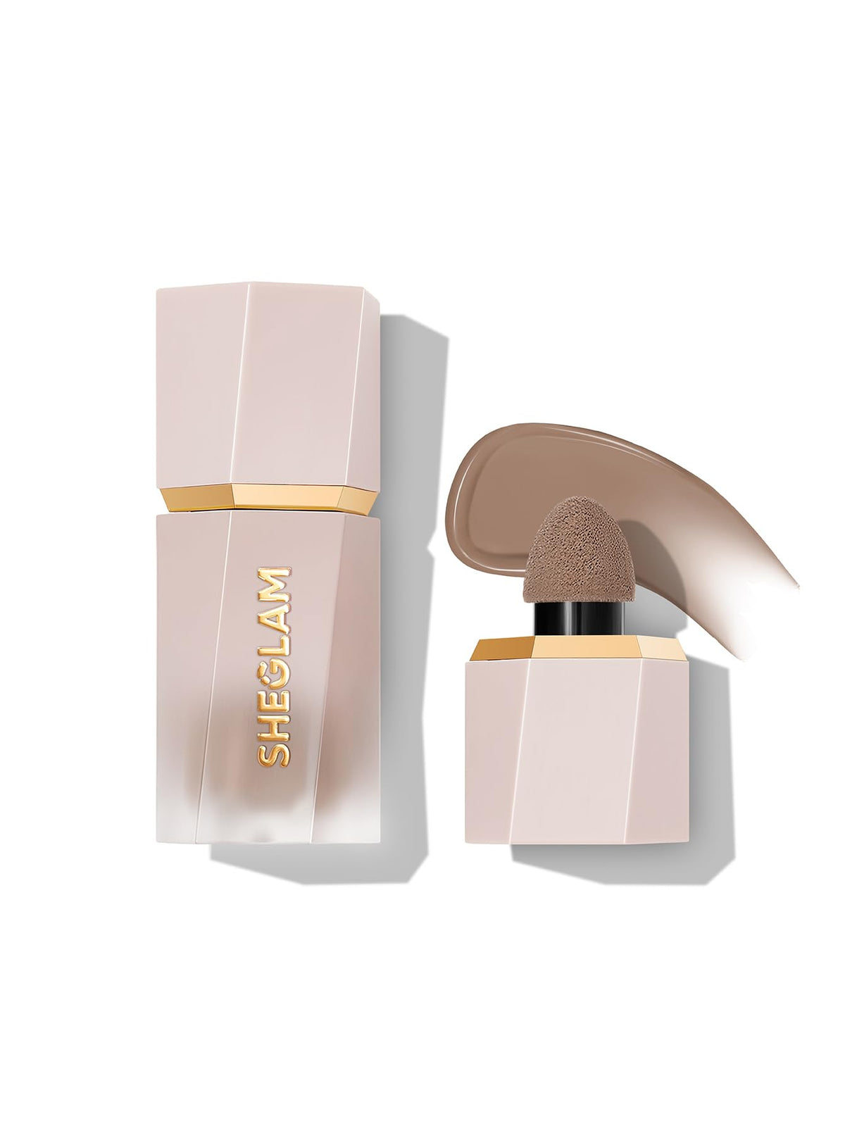 SHEGLAM Sun Sculpt front packaging showing shade 01 Soft Tan and product benefits