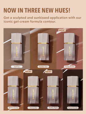 SHEGLAM Sun Sculpt held in hand to show compact size and travel convenience