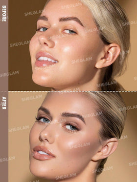 SHEGLAM Sun Sculpt cream-gel texture swirl illustrating smooth blendability benefit