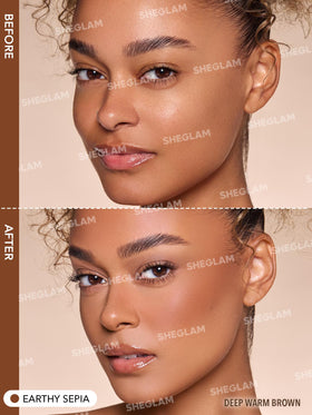 SHEGLAM Sun Sculpt texture swirl of cream-gel showing blendable, natural finish