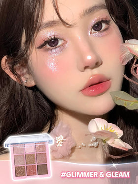 SHEGLAM swatches on arm showing matte and shimmer payoff benefit true-to-pan color