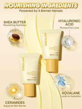 SHEGLAM close-up of primer texture, buttery feel for smooth finish