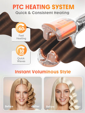 Sheglam packed in travel bag highlighting dual-voltage convenience for trips